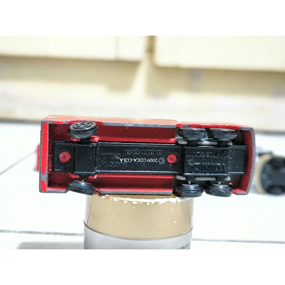 二手玩具汽車-No.37 COCA-COLA EVENT CAR 可口可樂 貨車 多美小汽車 TOMICA-細節圖4