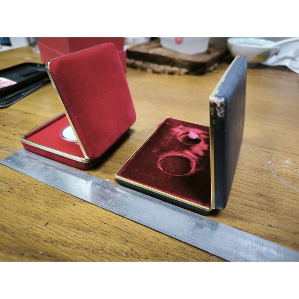 二手-65年蔣公九秩金幣 和 一般金幣盒 空盒-細節圖2