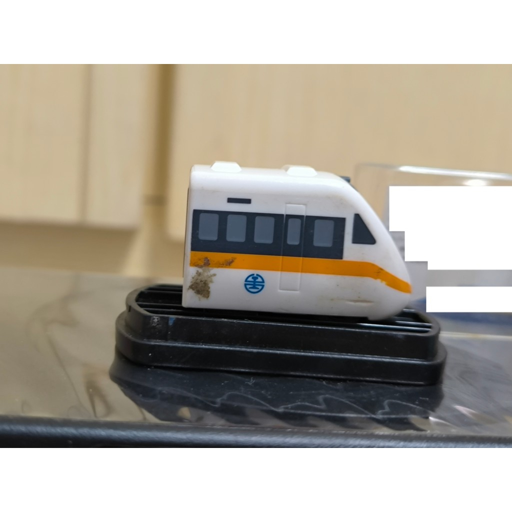 二手玩具汽車-臺灣鐵路管理局 太魯閣號自強號 TEMU1000型 鐵支路迴力小火車 QV005-細節圖3