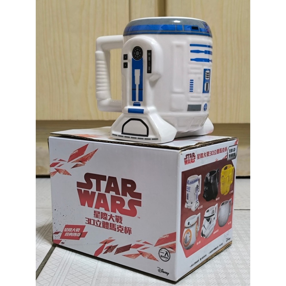 拆封全新-星際大戰3D立體馬克杯 R2-D2款 490ml-細節圖3