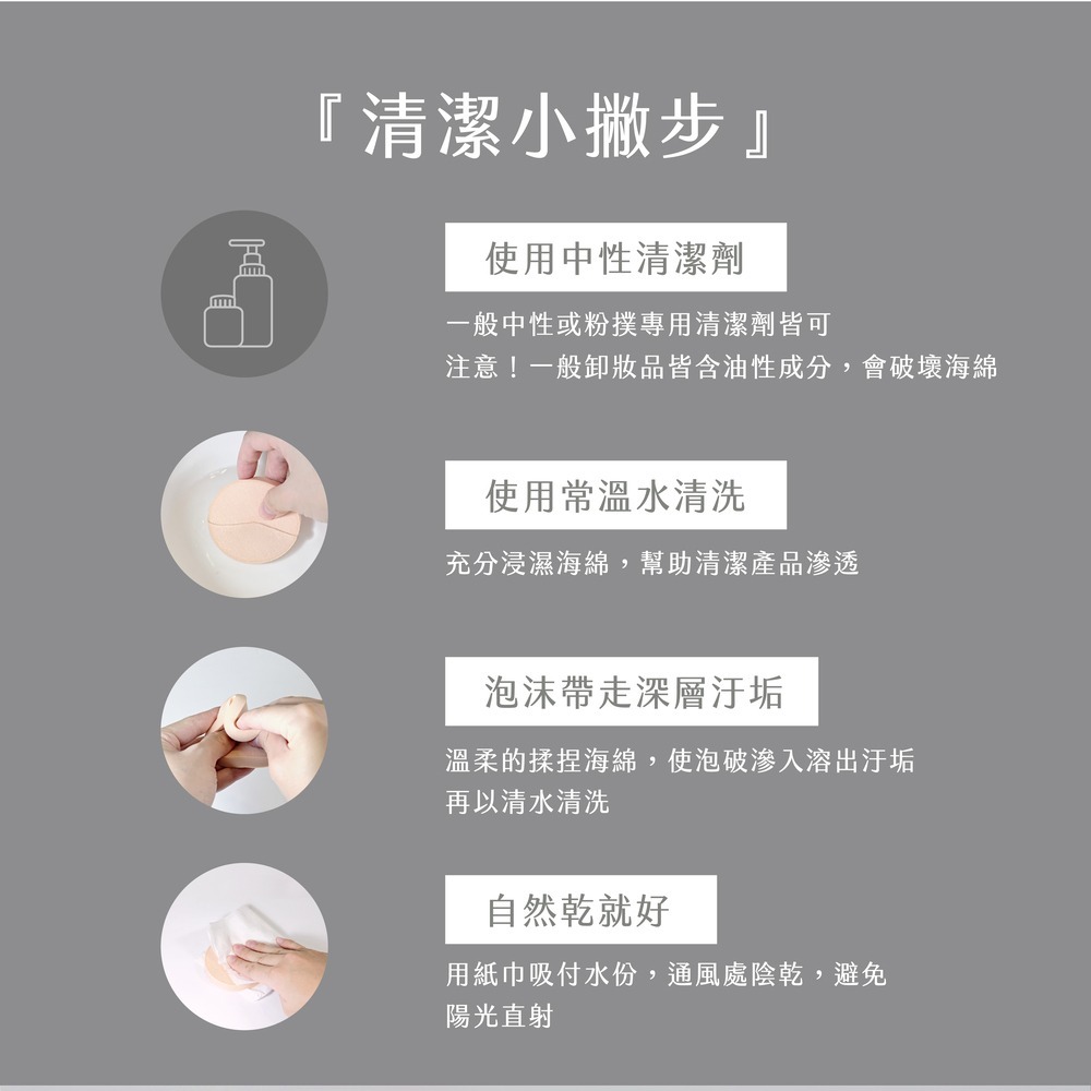 【永和三美人】竹炭#SB814 抗菌化妝海綿 12入 抽取式盒裝-細節圖7
