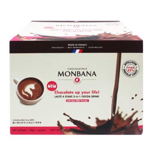 costco 好市多分購 法國 MONBANA 三合一極品可可 可可粉 熱巧克力 30g 可面交