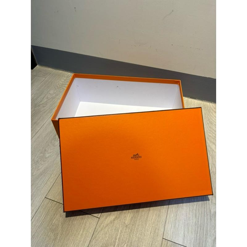 現貨商品 全新商品 專櫃正貨 保證真品 Hermes 經典橘盒(可裝鞋子大小)-細節圖7