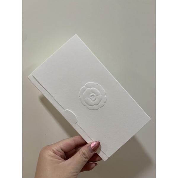 Chanel 專櫃正貨白色山茶花口罩收納 現貨4個-細節圖2
