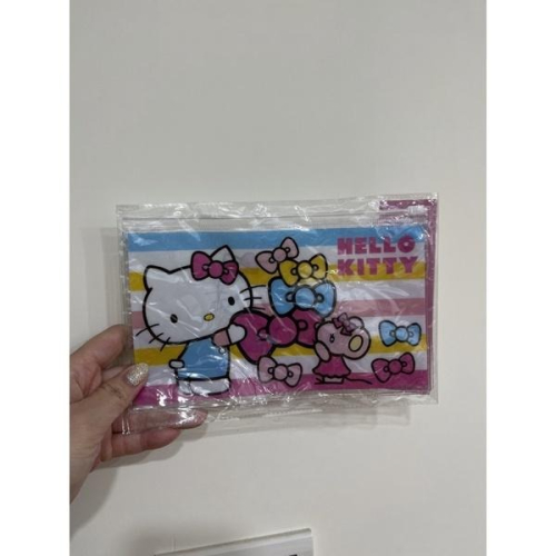 全新商品 現貨商品 Hello Kitty 透明萬用粉紅色夾鏈資料夾