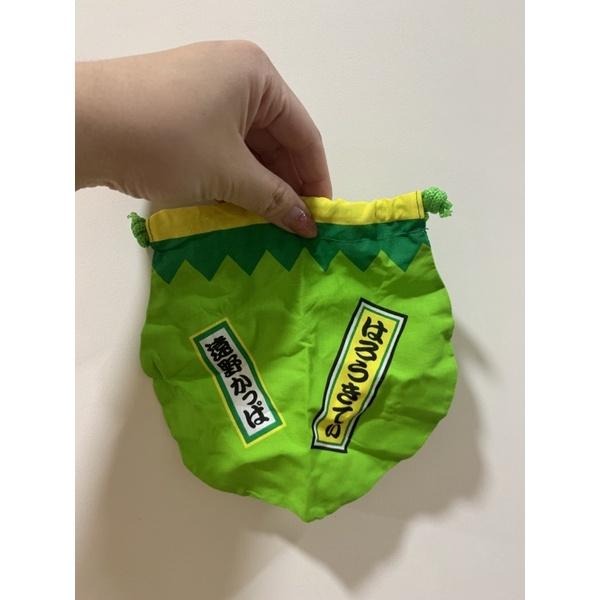 買一送一 日本限定 Sanrio Hello Kitty扭蛋系列收納袋（綠色 黃色一起賣）現貨-細節圖2