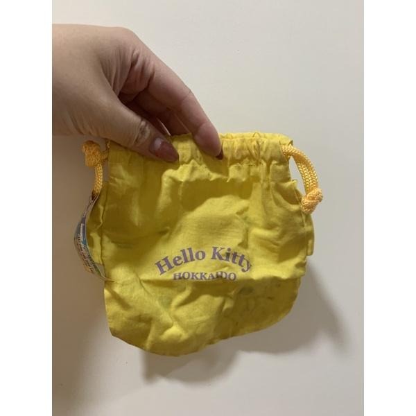 買一送一 日本限定 Sanrio Hello Kitty扭蛋系列收納袋（綠色 黃色一起賣）現貨-細節圖4