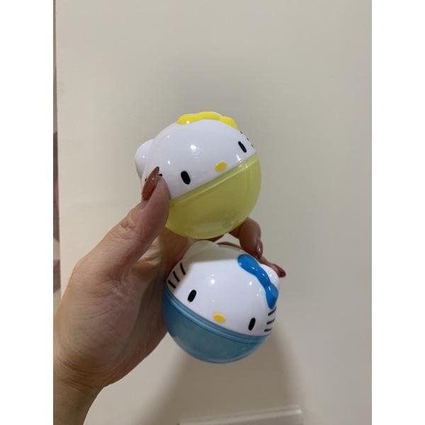 買一送一 日本限定 Sanrio Hello Kitty扭蛋系列收納袋（綠色 黃色一起賣）現貨-細節圖6