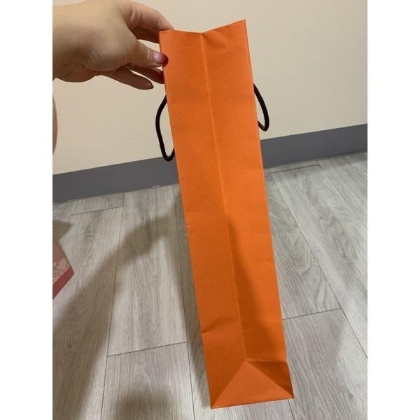 全新商品 現貨商品  Hermes 專櫃正貨橘色紙袋 長43 寬28-細節圖3