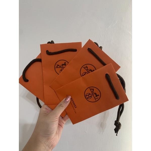 現貨商品 全新商品 Hermes專櫃正貨紙袋 迷你款 口紅尺寸 長15寬10-細節圖2