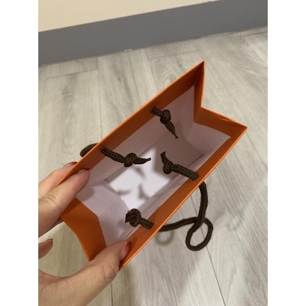 全新商品 現貨商品 Hermes 專櫃正貨經典橘色紙袋 長22 寬15-細節圖4