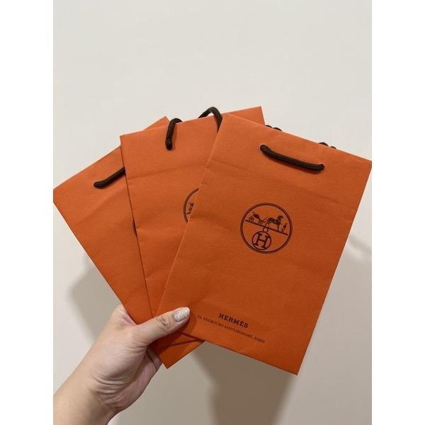 全新商品 現貨商品 Hermes 專櫃正貨經典橘色紙袋 長22 寬15-細節圖6