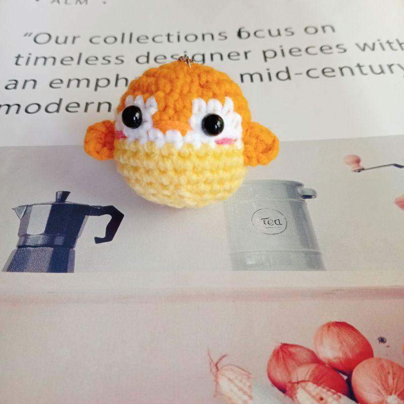 💟雙甯小舖💟 企鵝 手工編織  毛線編織 鑰匙圈 彩色小企鵝 手作 純手工-細節圖2