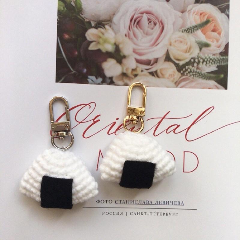 💟雙甯小舖💟 Airpods針織 胡蘿蔔 飯糰 掛飾 吊飾 鑰匙圈 編織-細節圖3