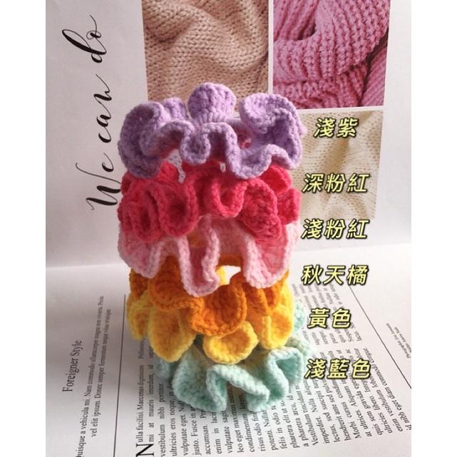 💟雙甯小舖💟 手工髮圈 髮飾 粉色系💕 軟萌妹子 藍色系💙 紫色系💜 ins風 手工編織  大腸圈-細節圖4