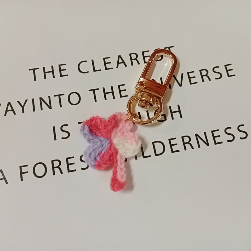 💟雙甯小舖💟 幸運草 掛飾 airpods吊飾 四葉草 手工編織 純手工-規格圖3