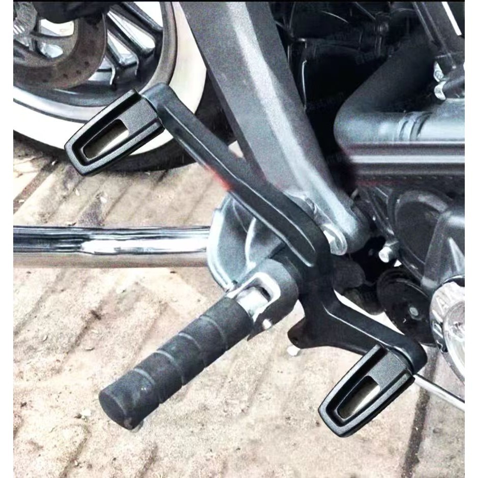 【304 不鏽鋼材質】印地安 SCOUT Bobber 全車系通用 踏板  腳踏  煞車 檔桿  打檔+煞車 白鐵檔頭-細節圖3