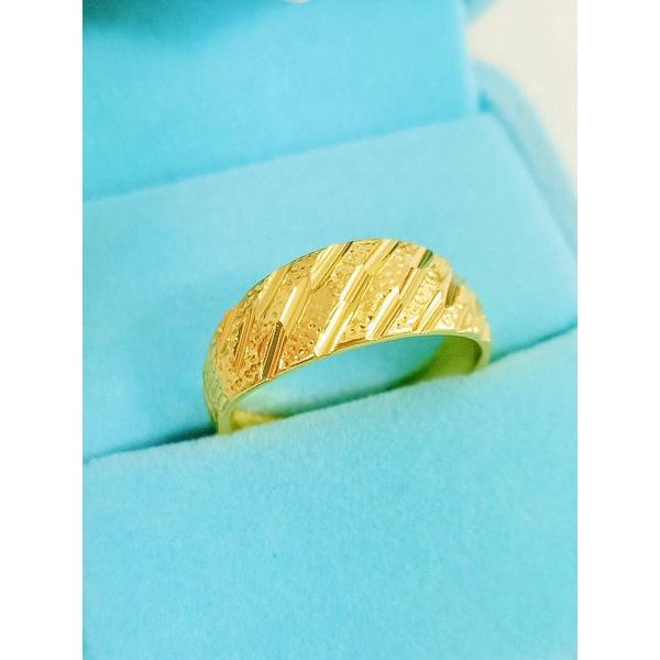 🤳點我看影片 真金色澤✨免運【買好貨→找老爺】金飾店熱門款 流星雨戒 尾戒 沙金戒指  情侶對戒 男女 婚戒 尾戒 結婚-細節圖3