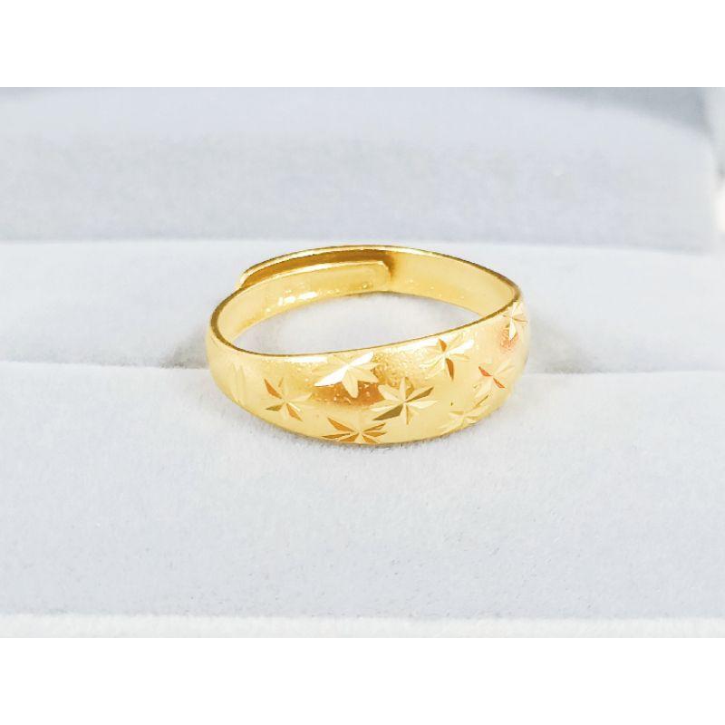 🎉K新款👉買好貨找老爺👈訂製 滿天星戒 霧沙面 沙金戒指 金飾店熱門款 沙金戒指 滿天星戒 男女 婚戒 尾戒 可調戒對戒-細節圖2