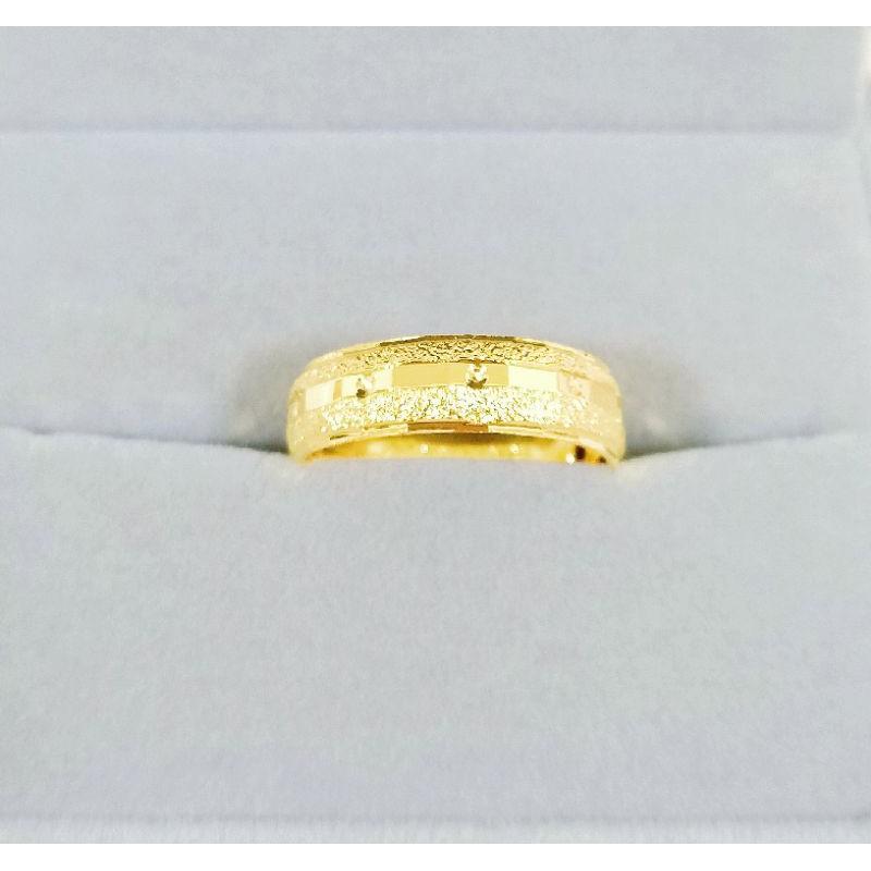 🎉i新款【買好貨→找老爺】金飾店熱門款 戒指 沙金戒指 情侶對戒 男女婚戒 尾戒 結婚金飾 訂婚戒指 結婚戒指 可調戒-細節圖2