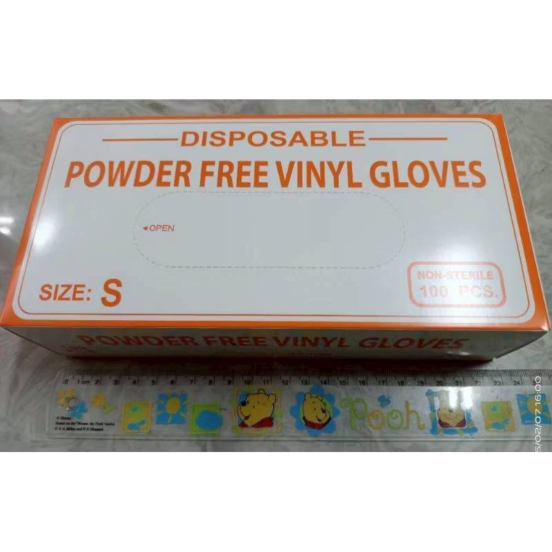 手套 pvc手套 PVC手套 pvc無粉手套 贈品隨機 厚款100支  PVC無粉手套 檢驗手套  中厚手套 塑膠手套-細節圖5