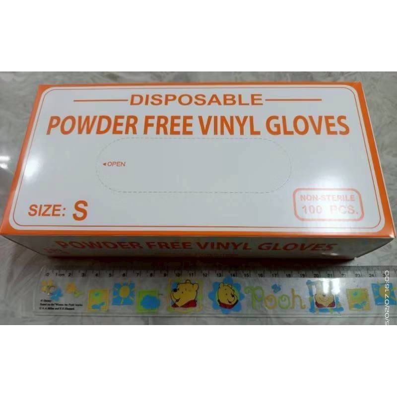 手套 pvc手套 PVC手套 pvc無粉手套 贈品隨機 厚款100支  PVC無粉手套 檢驗手套  中厚手套 塑膠手套-規格圖7