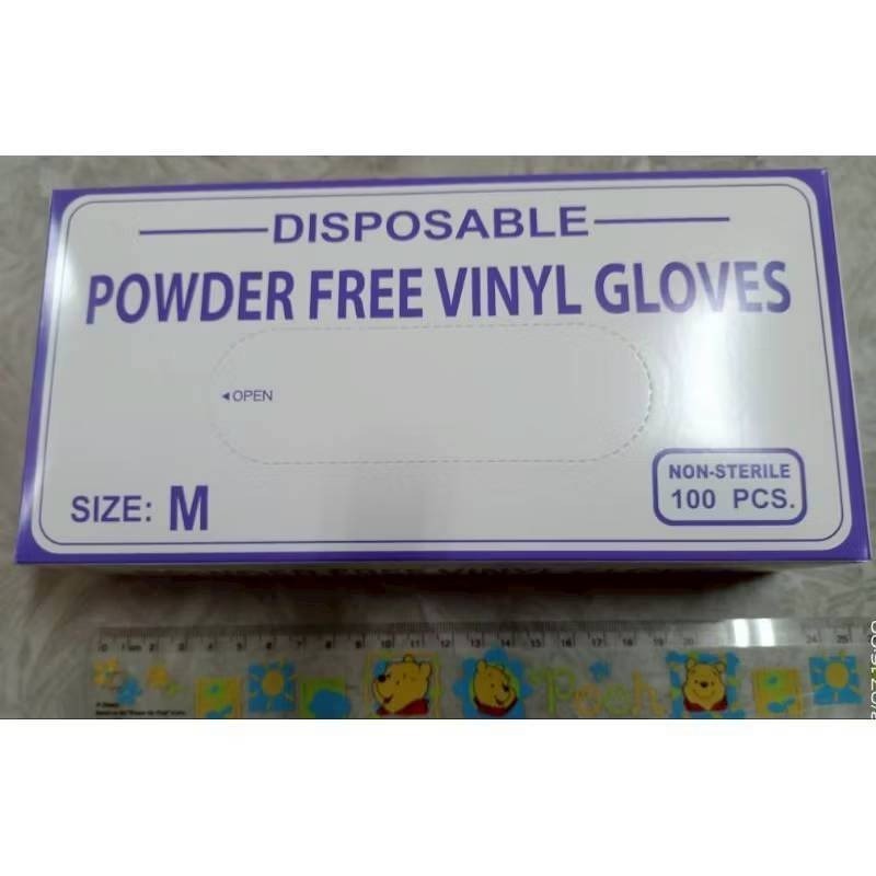 手套 pvc手套 PVC手套 pvc無粉手套 贈品隨機 厚款100支  PVC無粉手套 檢驗手套  中厚手套 塑膠手套-規格圖7