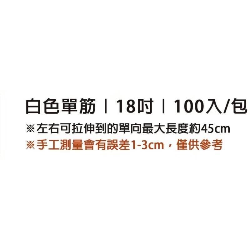 網帽 條帽 發票 18吋 及 21吋 單筋網帽 條帽 無塵網帽  拋棄式網帽 不織布帽 無塵帽 食品帽 衛生帽 100入-規格圖4