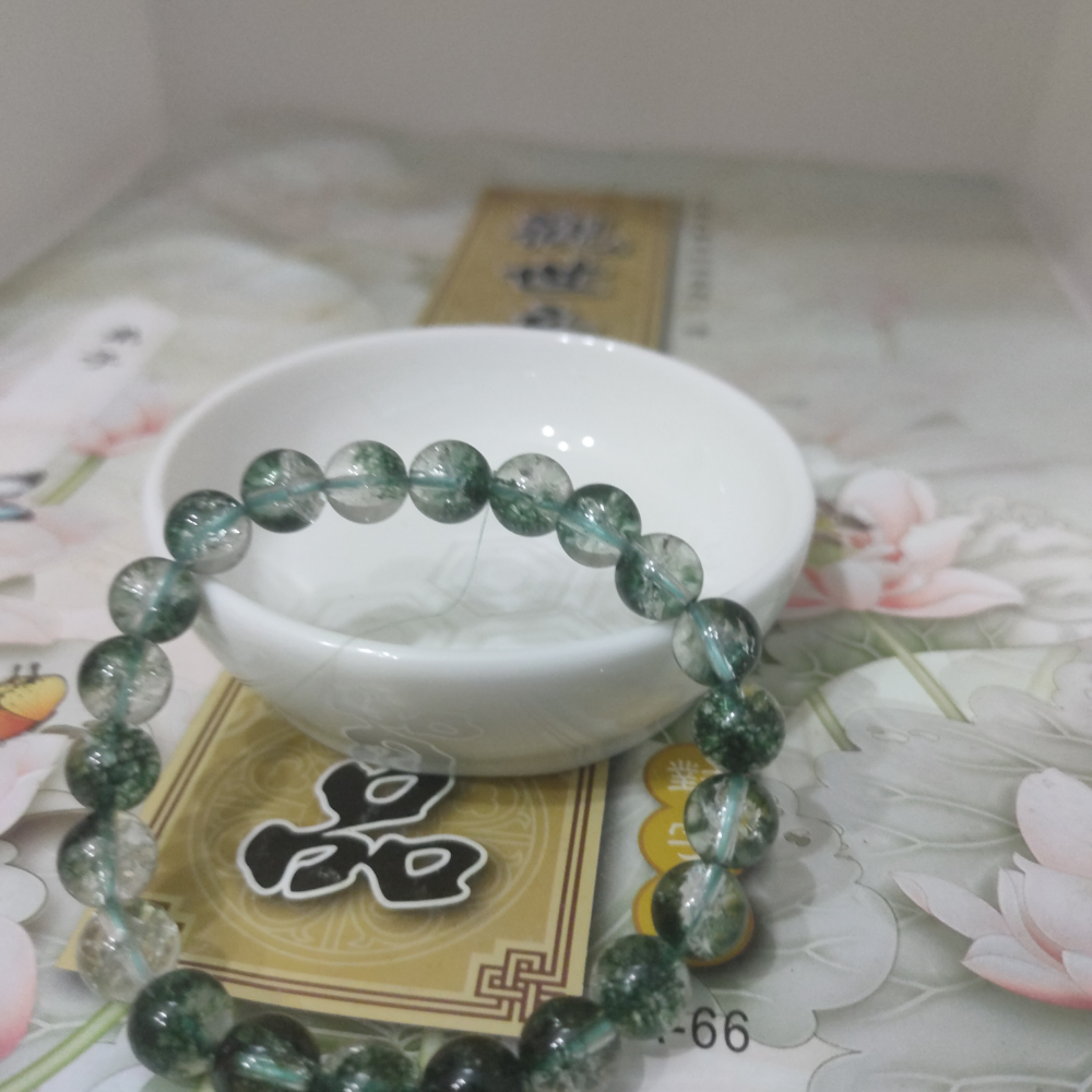 綠幽靈水晶手鏈手串-細節圖6