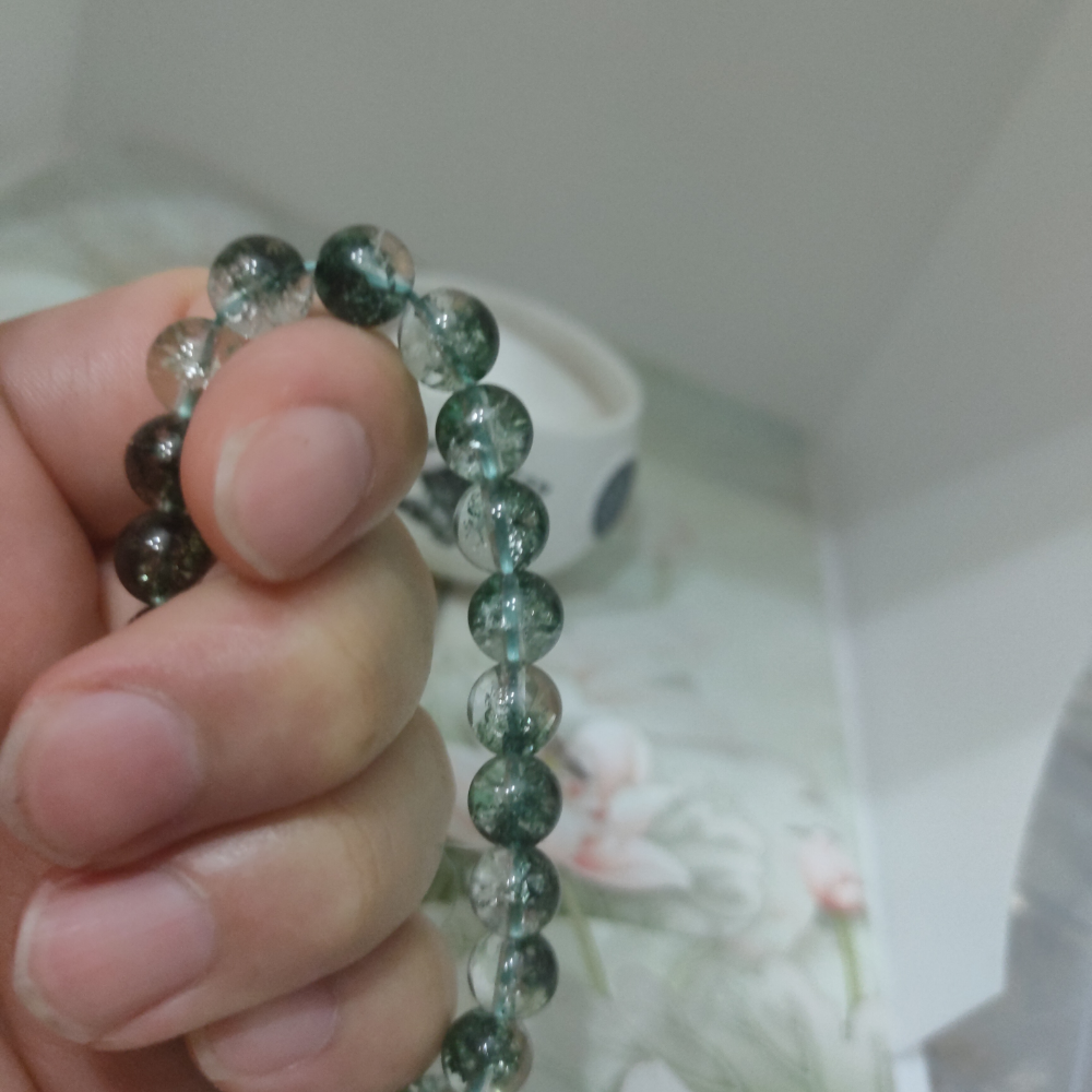 綠幽靈水晶手鏈手串-細節圖9