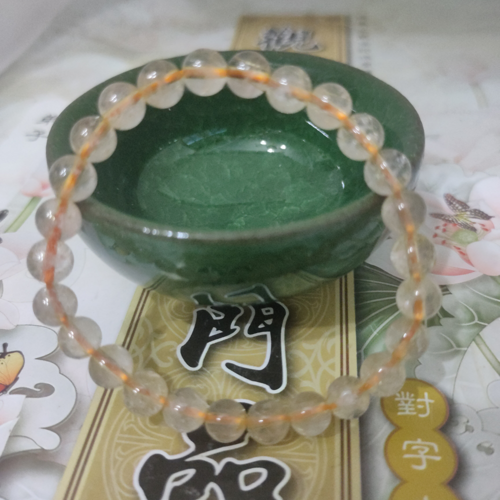 金髮晶水晶手鏈手串-細節圖3