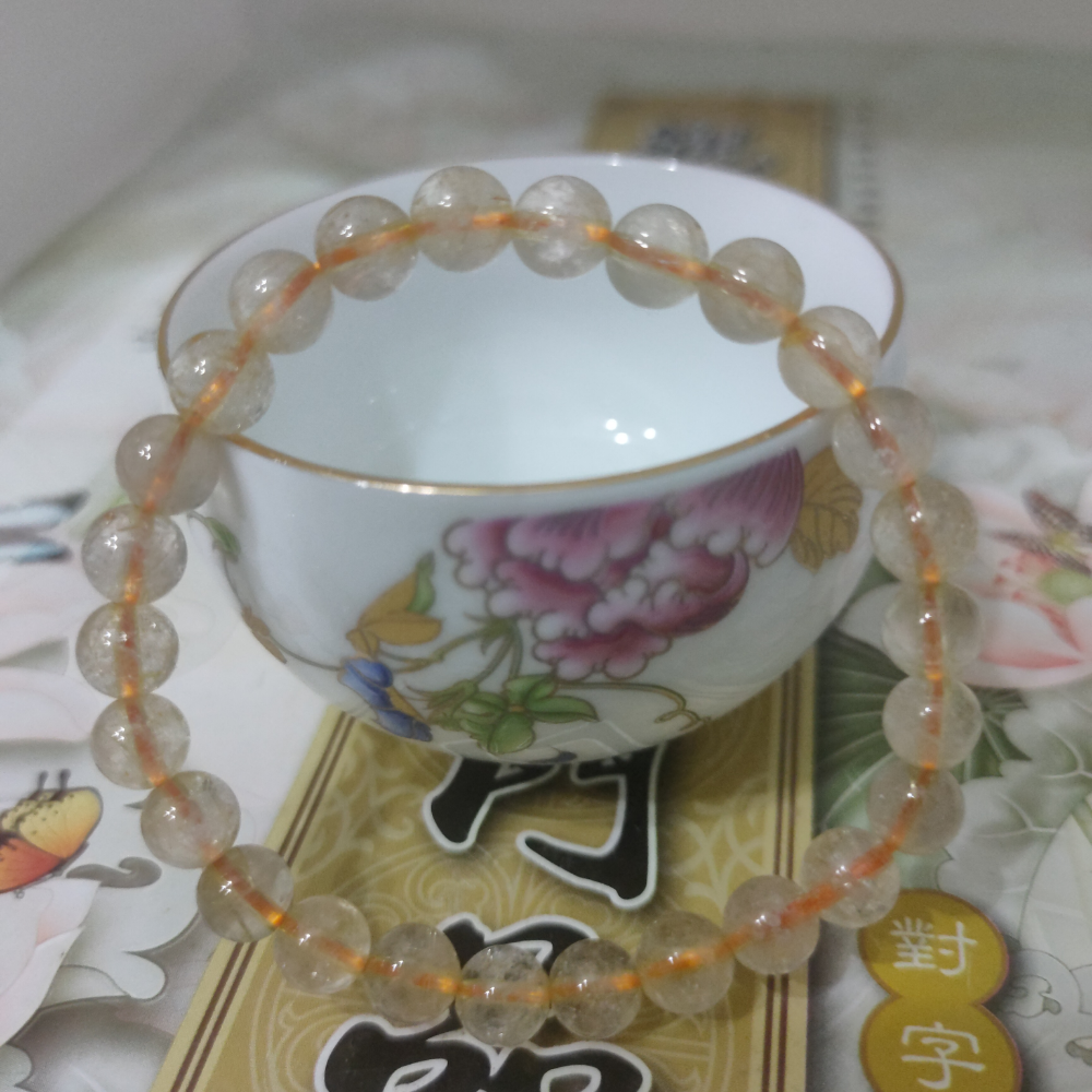 金髮晶水晶手鏈手串-細節圖5