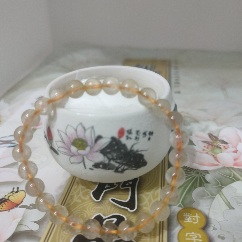 金髮晶水晶手鏈手串-細節圖6