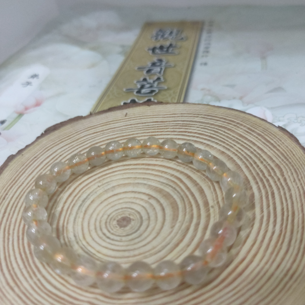 金髮晶水晶手鏈手串-細節圖8