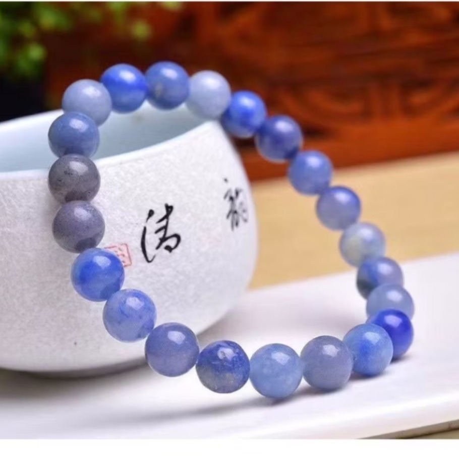 藍東林圓珠手鍊8mm手環-細節圖3