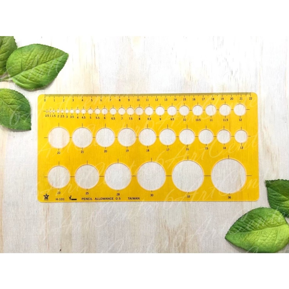 圓圈板/圈圈板/圓形板 (厚款) (薄款)畫很多不同大小圓圈用-細節圖2