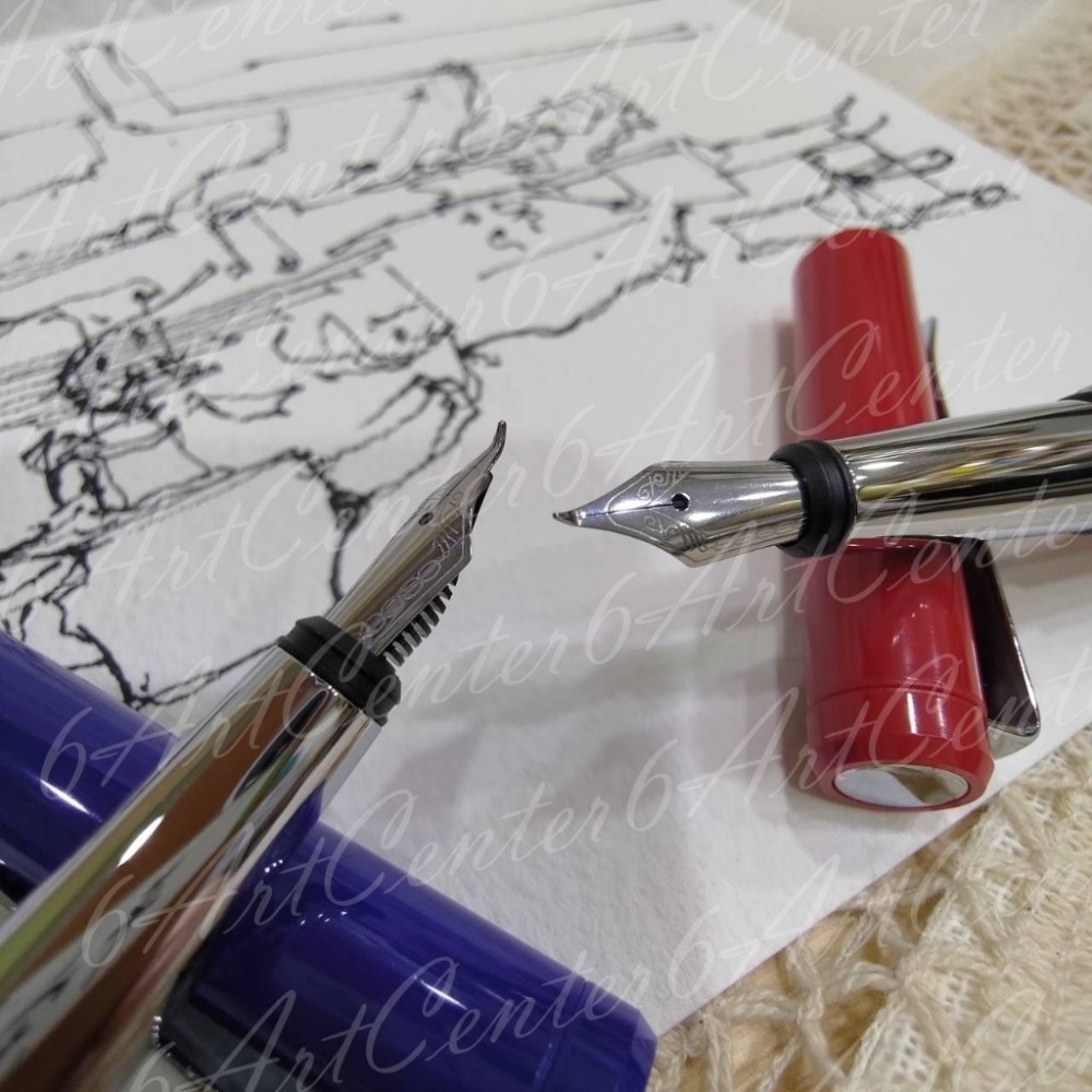 台灣自製 白牌書法尖鋼筆(附盒子)-細節圖3