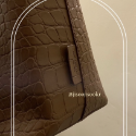 🧸 JISOO 지수 正韓🇰🇷連線 | Bucks&leather 義大利牛皮 鱷魚壓紋 側背包 水桶包-規格圖11