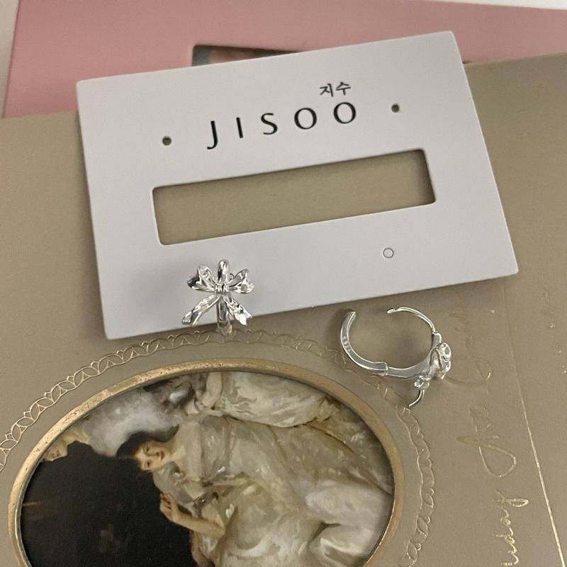 純銀現貨 JISOO Korea 지수｜all silver 925銀 蝴蝶結耳環  RA015 易扣式耳環 圈圈耳環-細節圖3