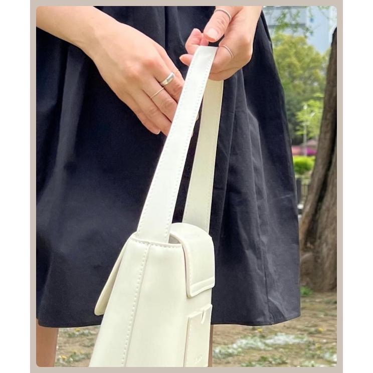 JISOO 지수 正韓🇰🇷連線｜Lemego 真牛皮 法式復古簡約 真皮手提包 肩背包 2色-細節圖3