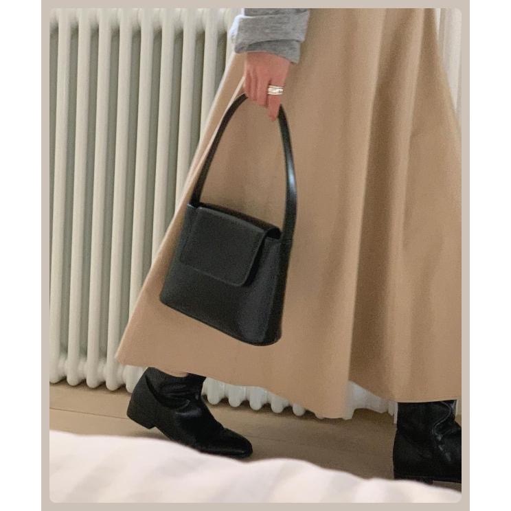 JISOO 지수 正韓🇰🇷連線｜Lemego 真牛皮 法式復古簡約 真皮手提包 肩背包 2色-細節圖8