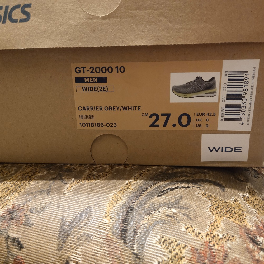 ASCIS GT-2000 10 2E寬楦 慢跑鞋-細節圖2