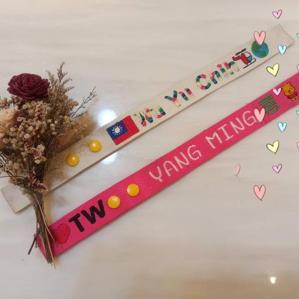行李飄帶(長版&短版) 暑假出國 畢業禮物 客製  交換禮物  名牌-細節圖2