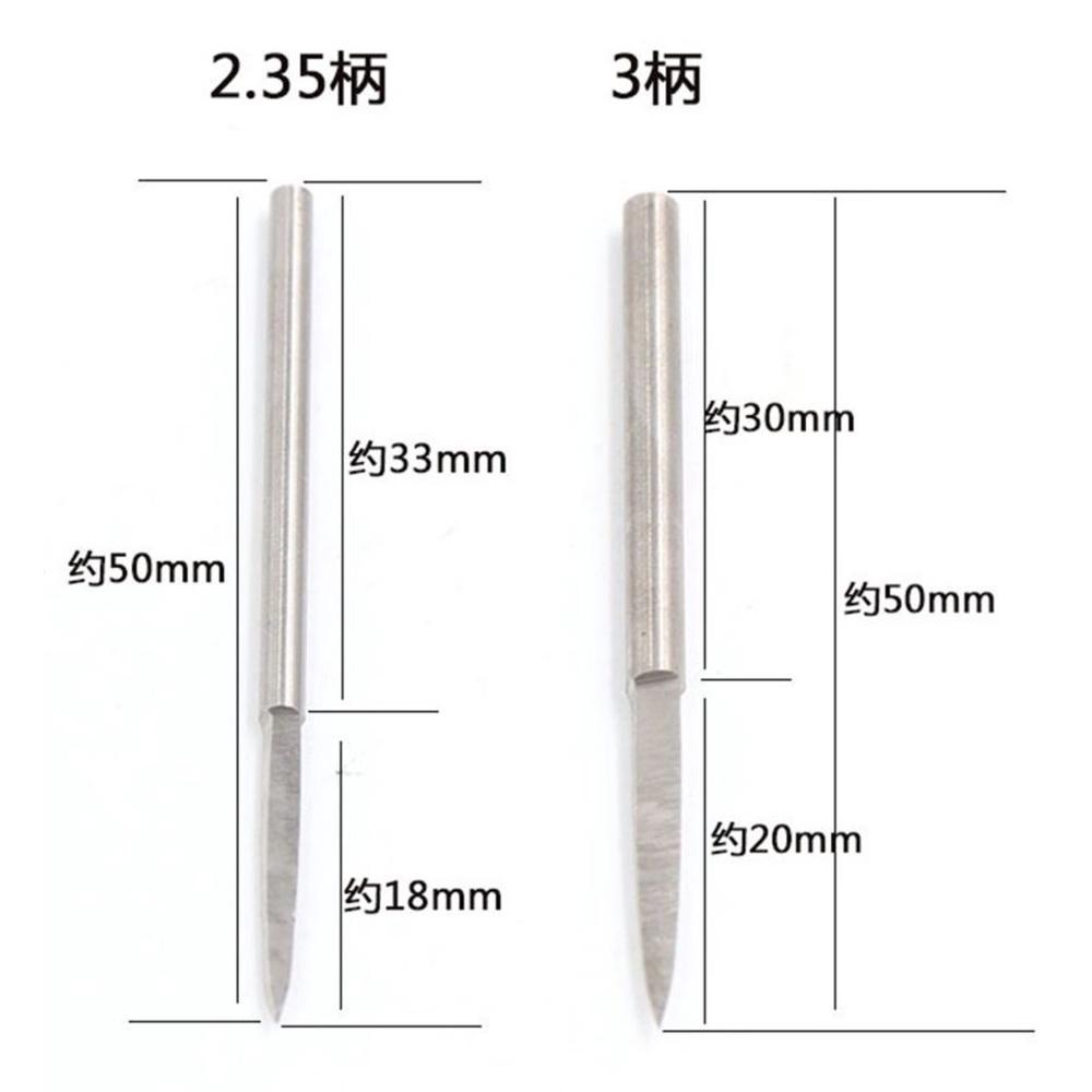 【七彩翡翠】 2.35柄 3柄 劍型雕刻刀 木工 木雕 根雕 畫線條 毛髮-細節圖2
