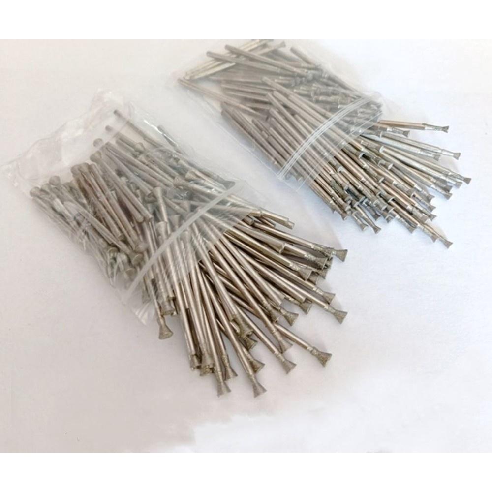 【七彩翡翠】2.35柄 C3針 80目 高腳 三腳釘 雕刻斜切面 金剛石磨頭 鑽石磨頭 金剛砂磨頭 翡翠 水晶 玉石-細節圖3