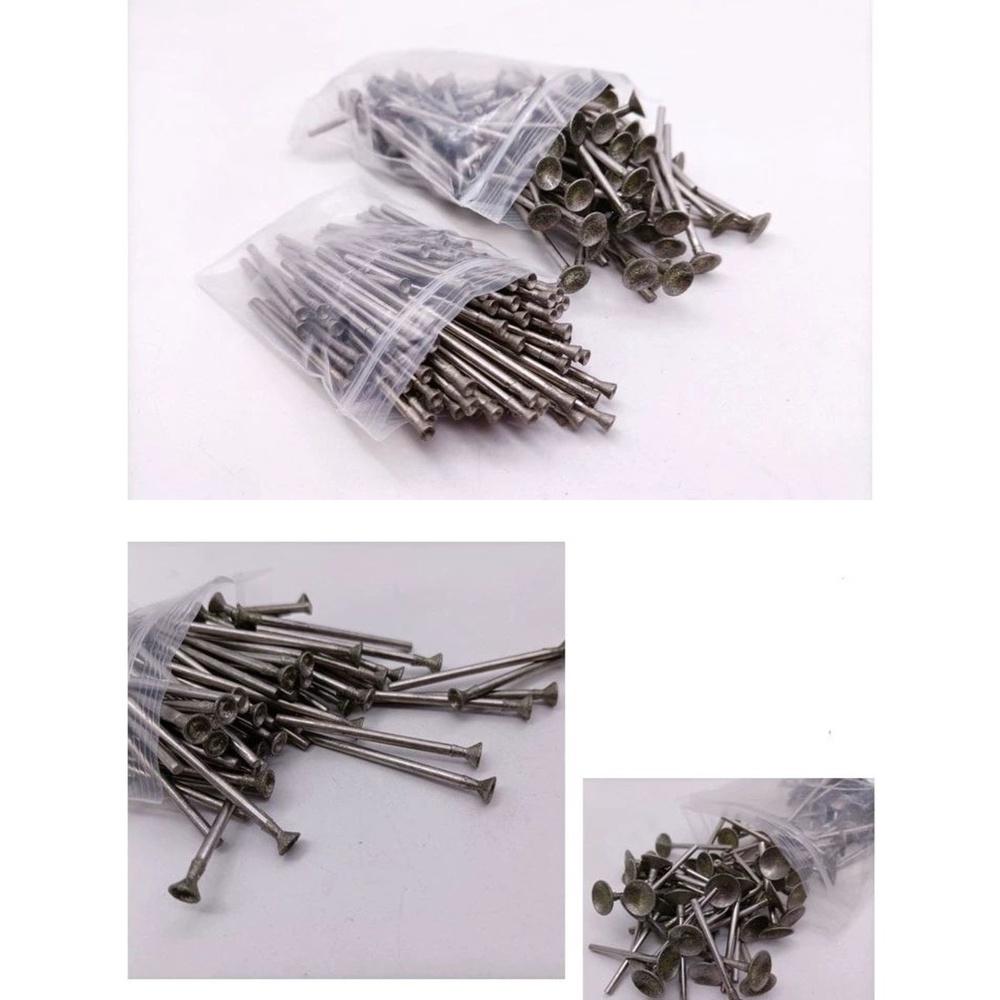 【七彩翡翠】2.35柄 Q針 80目 凹眼針磨頭 魚眼針磨頭 翡翠 玉石 水晶 瑪瑙 雕刻針-細節圖3