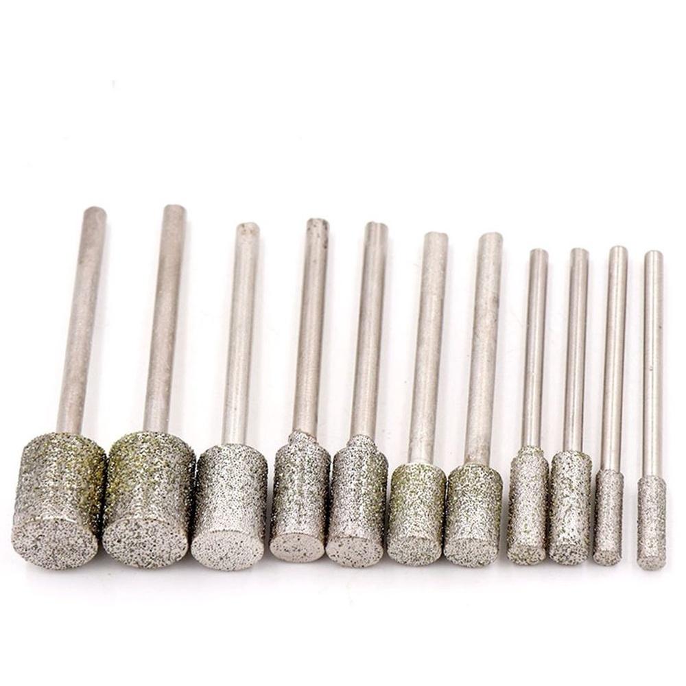 【七彩翡翠】2.35柄 A針 圓柱 80目 400目 1200目 打孔針 鑽孔針  金剛砂磨頭  磨頭-細節圖2