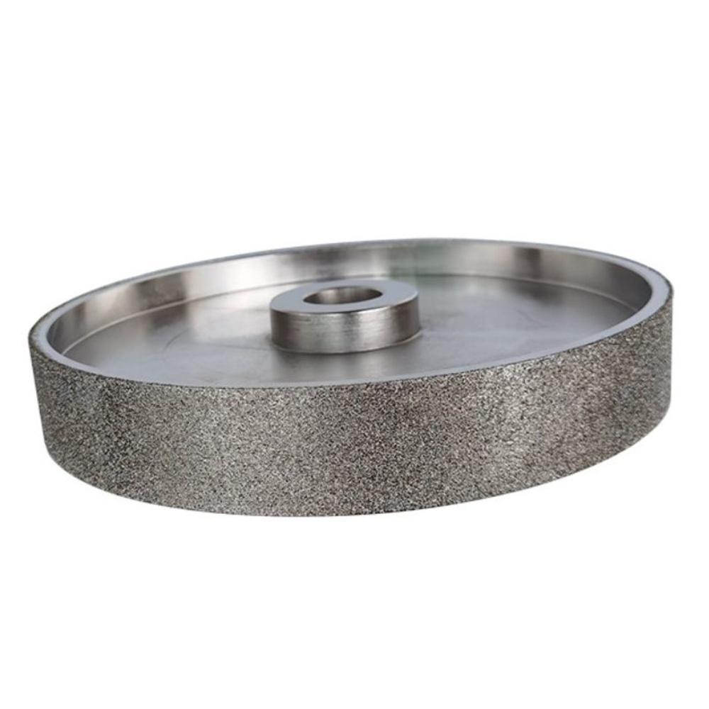 【七彩翡翠】4吋 100mm 寬版 金剛砂輪 平行輪 成型輪 側邊輪 圓珠 佛珠 打磨 翡翠 玉石 去皮-細節圖4