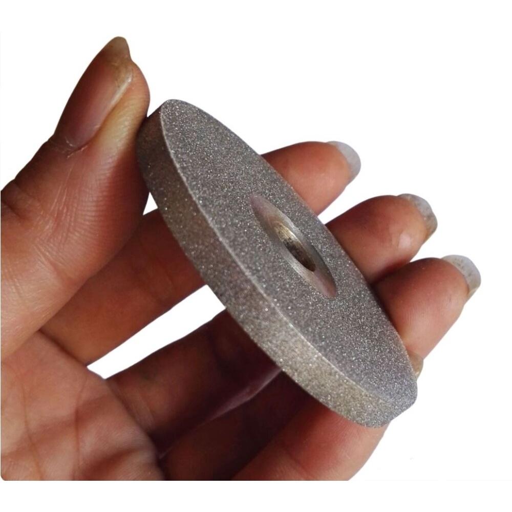 【七彩翡翠】60mm 三面 金剛砂 平行輪 翡翠 玉石 去皮 打磨 定型-細節圖3