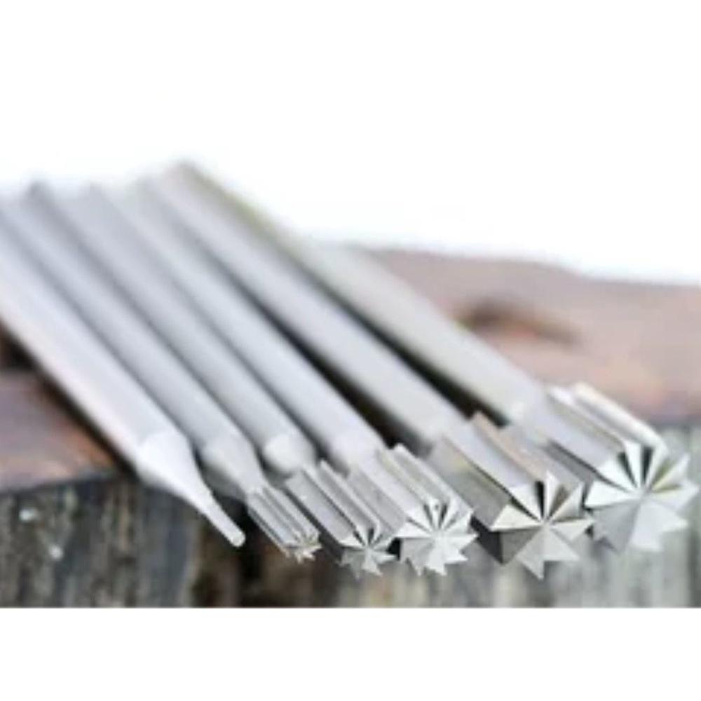 【七彩翡翠】2.35柄 鎢鋼 單直牙針 木工 頭髮 輪廓 雕刻 磨頭 微雕 木雕-細節圖4